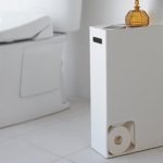 「シンプルで清潔感のあるトイレ収納」