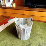 必要なときだけ広げて使うランドリーバスケット