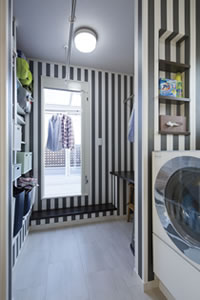 ストレスフリーの洗濯家事動線