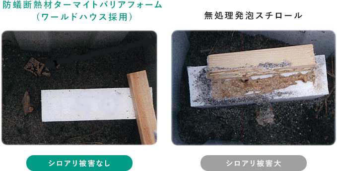 防蟻断熱材ターマイトバリアフォーム(ワールドハウス採用) 無処理発泡スチロール