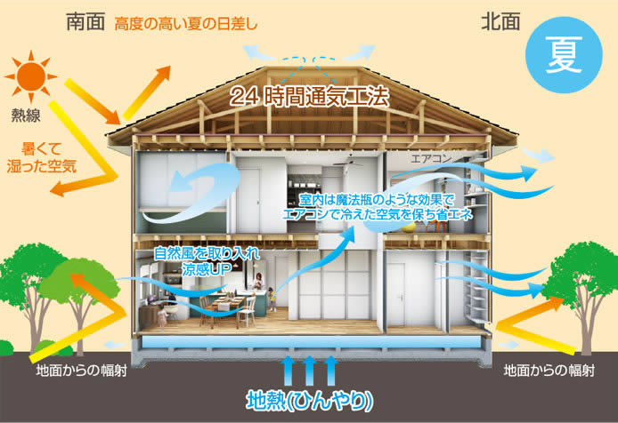 夏 地熱(ひんやり)