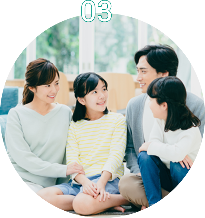 家族と寄り添いながら安心して暮らせるワンフロアの平屋住宅