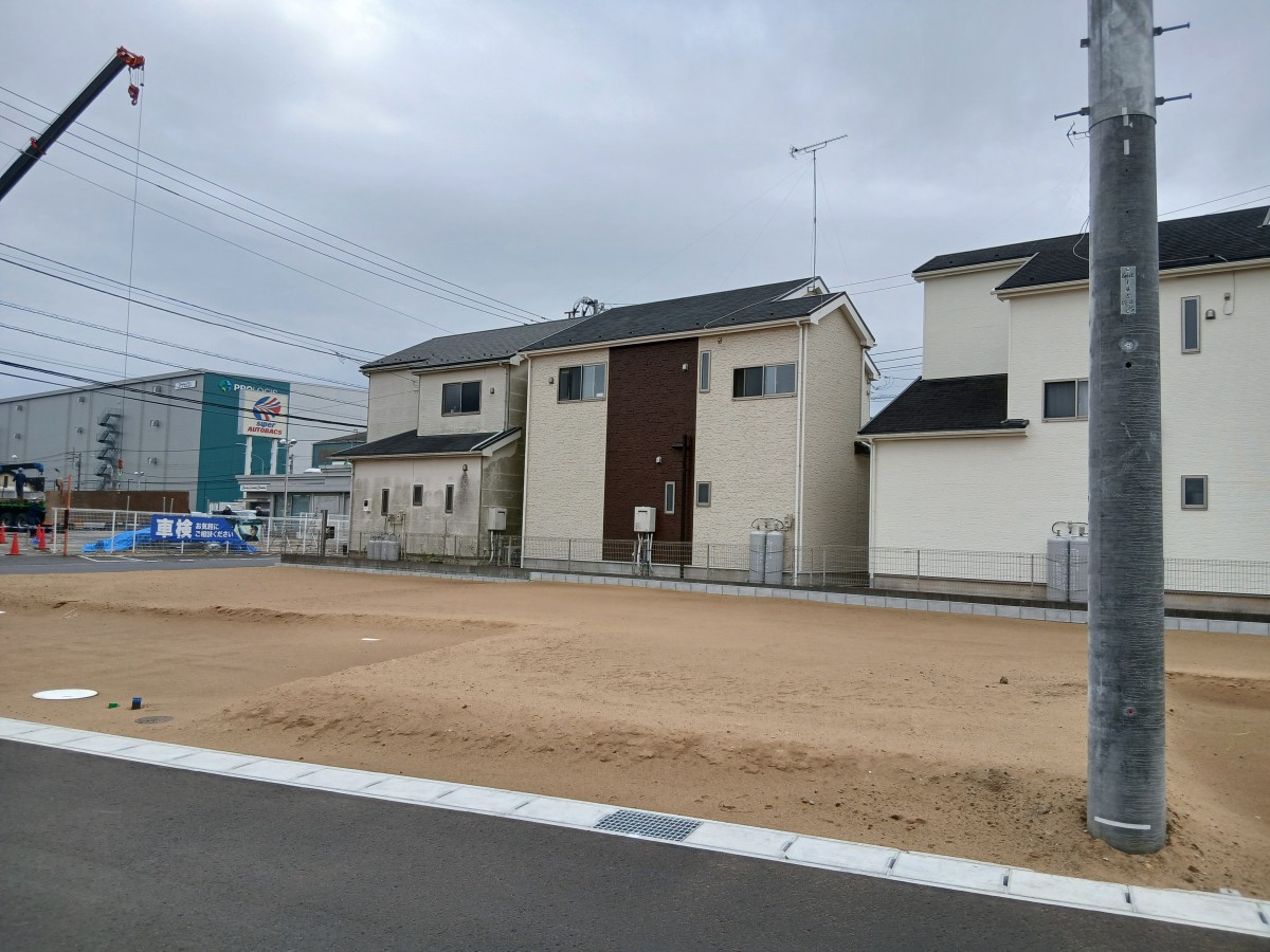 区画④北西側から