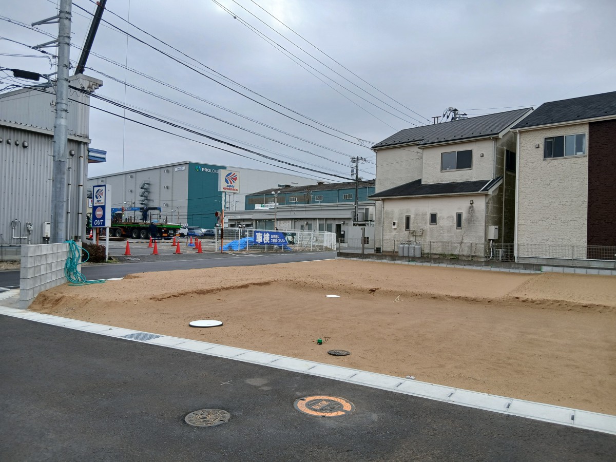 区画⑤北西側から