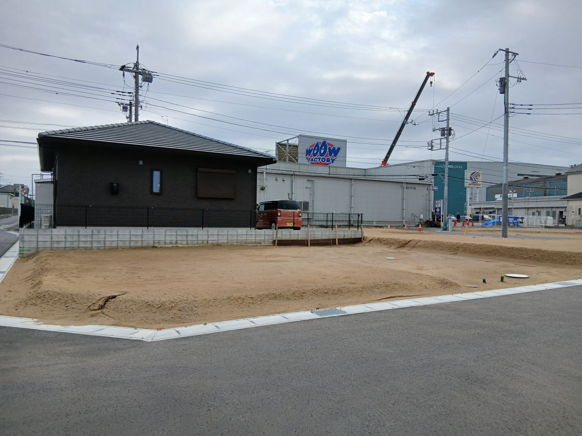 区画⑧西側から