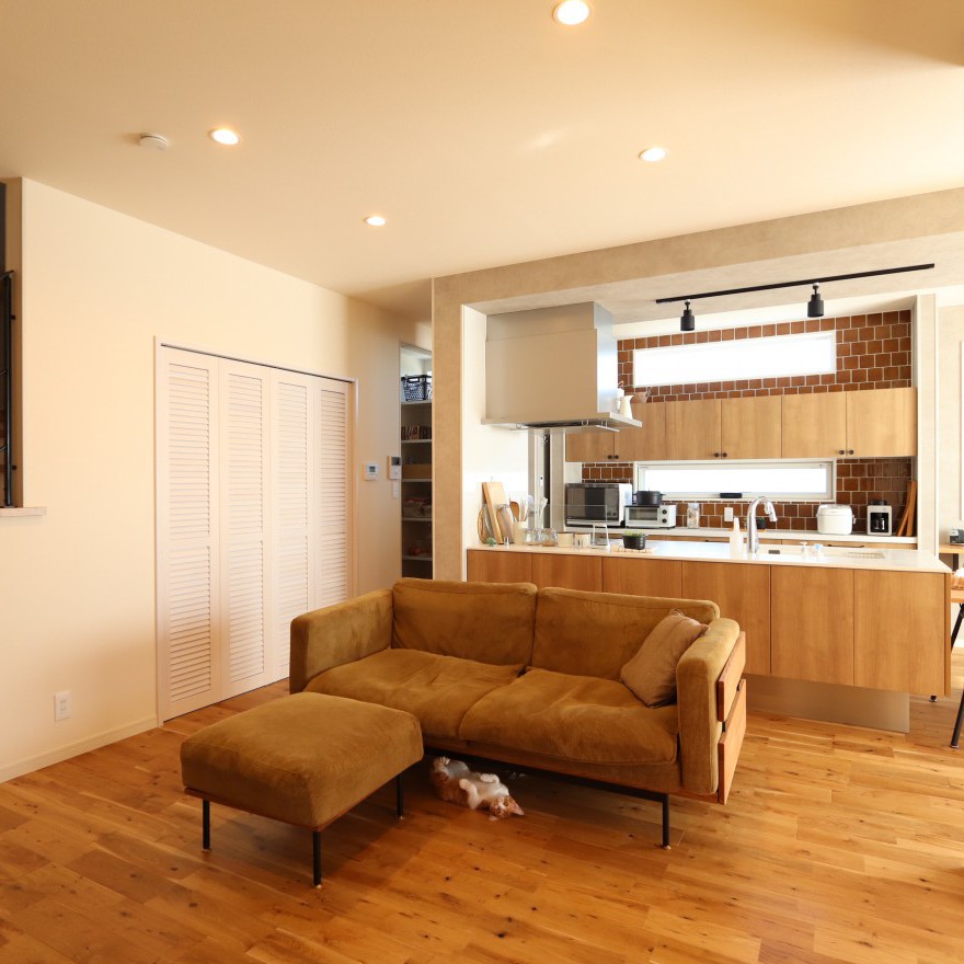 無垢のナチュラルな質感にこだわった家