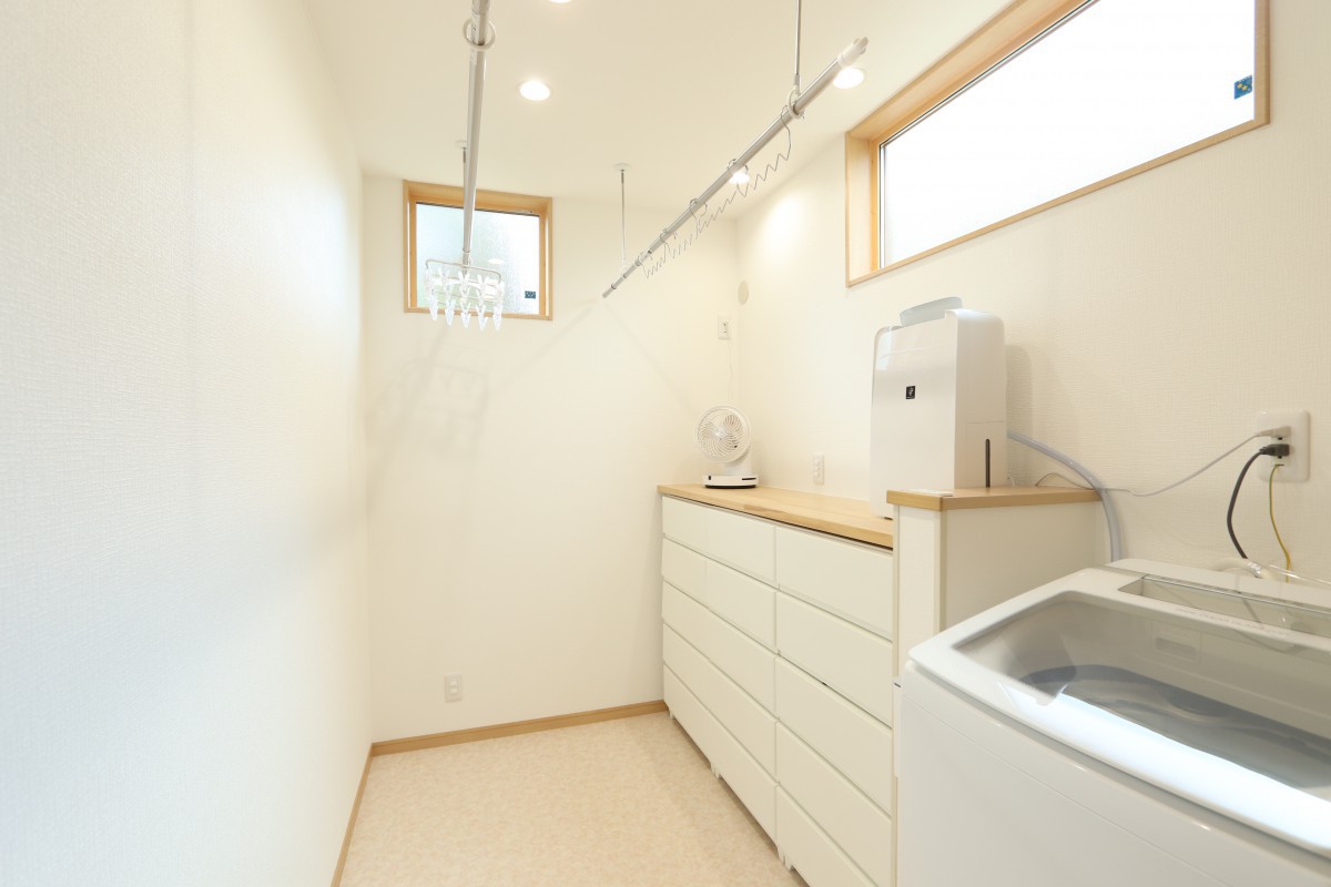ランドリールームは使い勝手を考えて計画