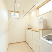 ランドリールームは使い勝手を考えて計画