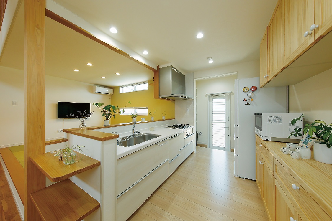 オープンな気持ちよさにあふれたキッチン