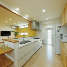 オープンな気持ちよさにあふれたキッチン