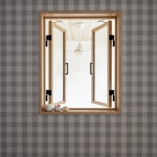 かわいらしいギンガムチェックをアクセントクロスに