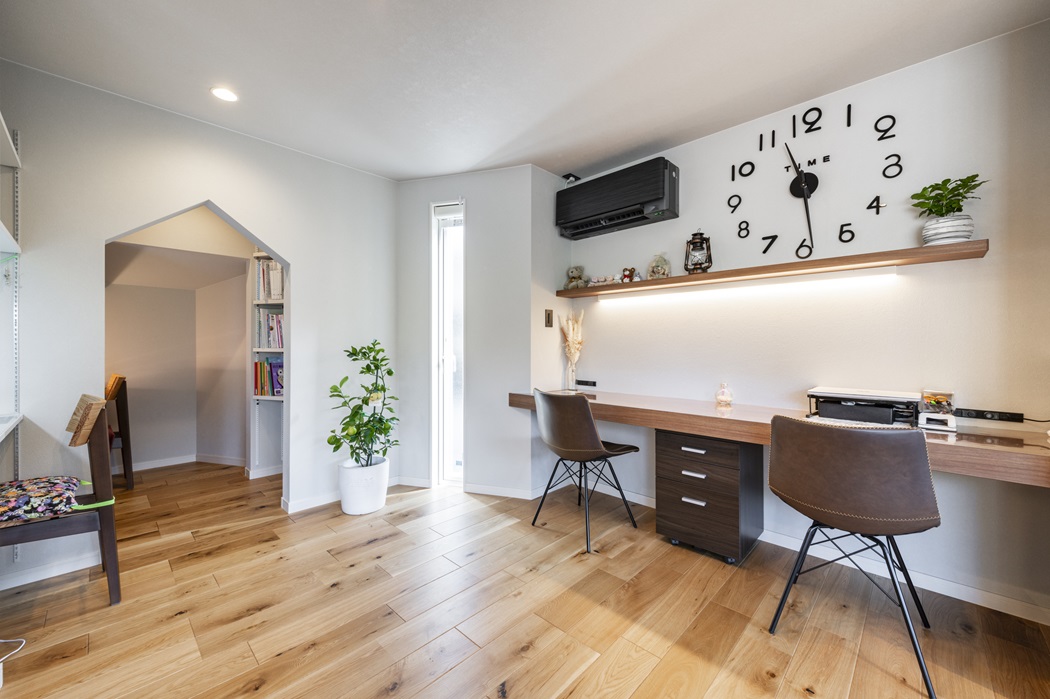 スタディスペースはオープンとセミオープンを使い分けて効率よく