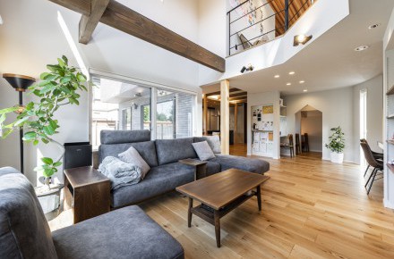 家族みんなで叶えたコンセプト「間仕切りのない、家族を感じられる家」