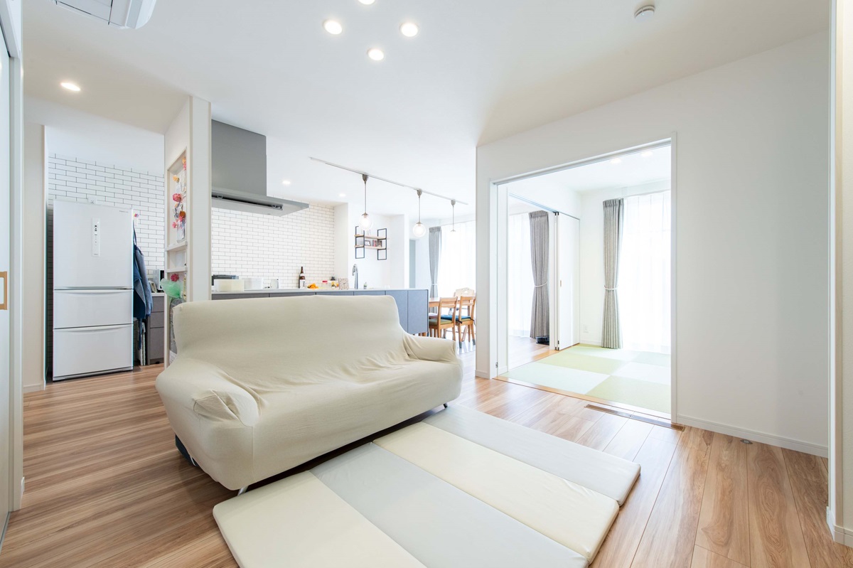 オープンで広々としたLDK