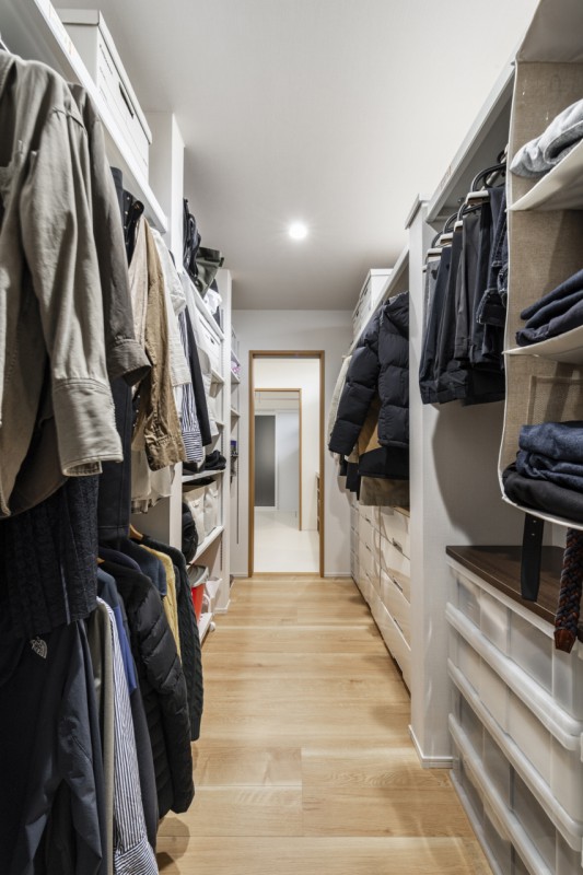 大容量のファミリークロゼット