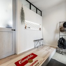 お気に入りのモデルハウスを参考にしたエントランス