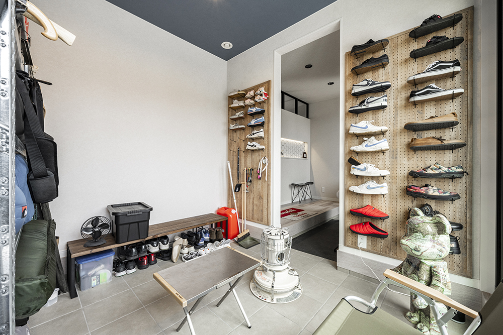 趣味を楽しむ土間スペース