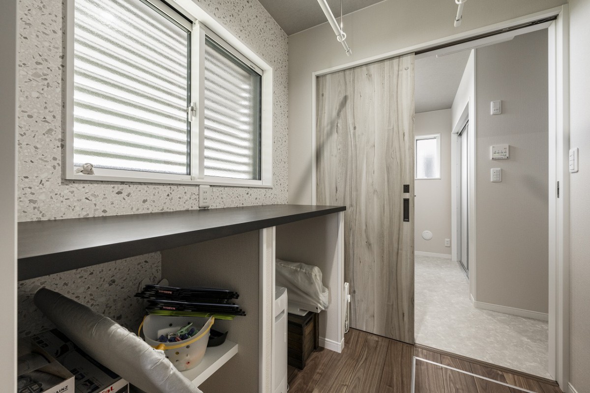 ランドリー専用スペースで洗濯をより効率的に