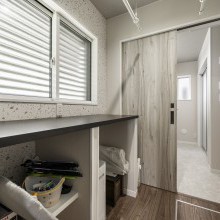 ランドリー専用スペースで洗濯をより効率的に