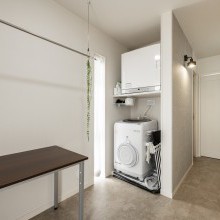 時間や天気は気にせずOK！のランドリースペース