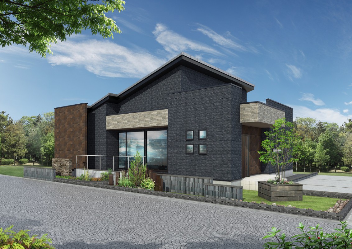 心地よい暮らし　平屋　タイルの家　