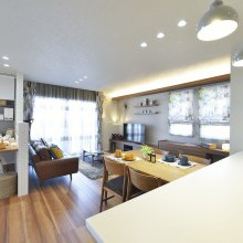 家事コーナー　建築家照明　ダイニングキッチン　