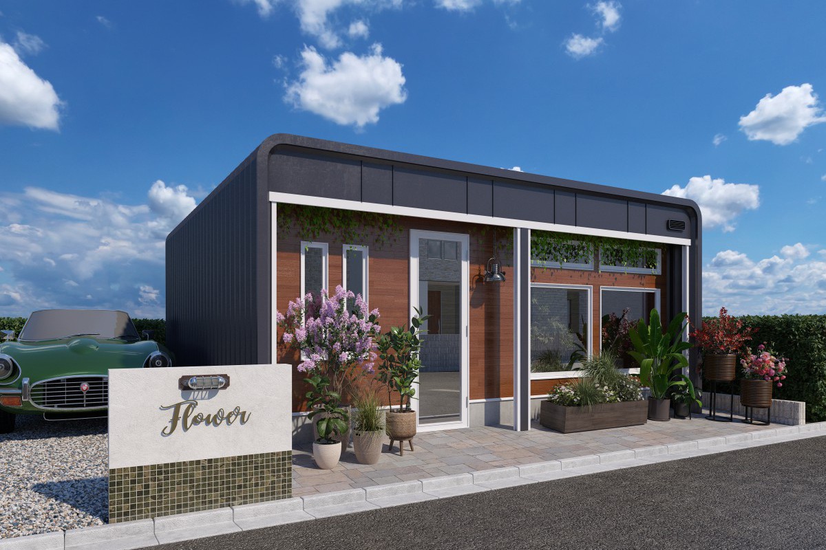 店舗　小さいお店　開業　低コスト　短納期　ガレージハウス