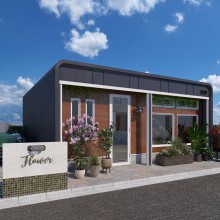 店舗　小さいお店　開業　低コスト　短納期　ガレージハウス