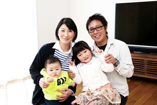 ぐるぐる走り回れる動線に子供たちも大喜び